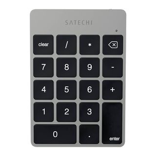 SATECHI Slim wireless rechargeable keypad ST-SALKPM - Zahlentastatur (Grau)
