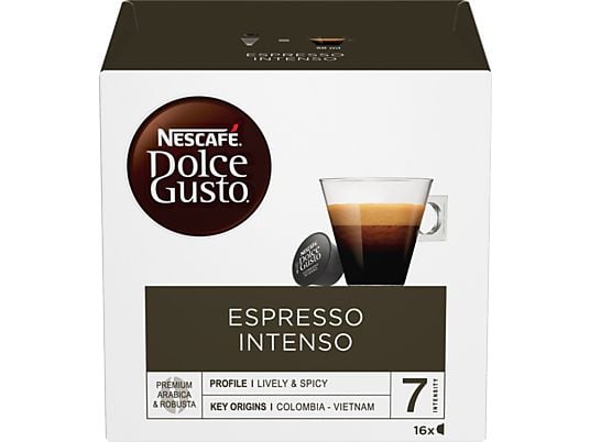 DOLCE GUSTO Kaffeekapsel Espresso Intenso (16 Stk., Kompatibles System: Nescafé Dolce Gusto)