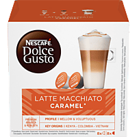 DOLCE GUSTO Kaffeekapsel Latte Macchiato Caramel (16 Stk., Kompatibles System: Nescafé Dolce Gusto)