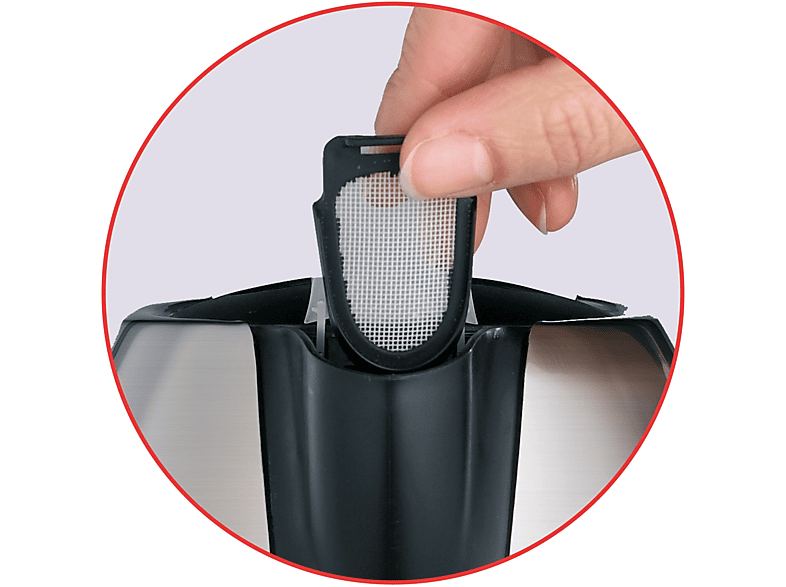 TEFAL BI 8125 Mini Wasserkocher, Edelstahl gebürstet/schwarz