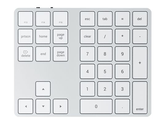 SATECHI Alu Extended Keypad ST-XLABKS - Zahlentastatur (Silber)