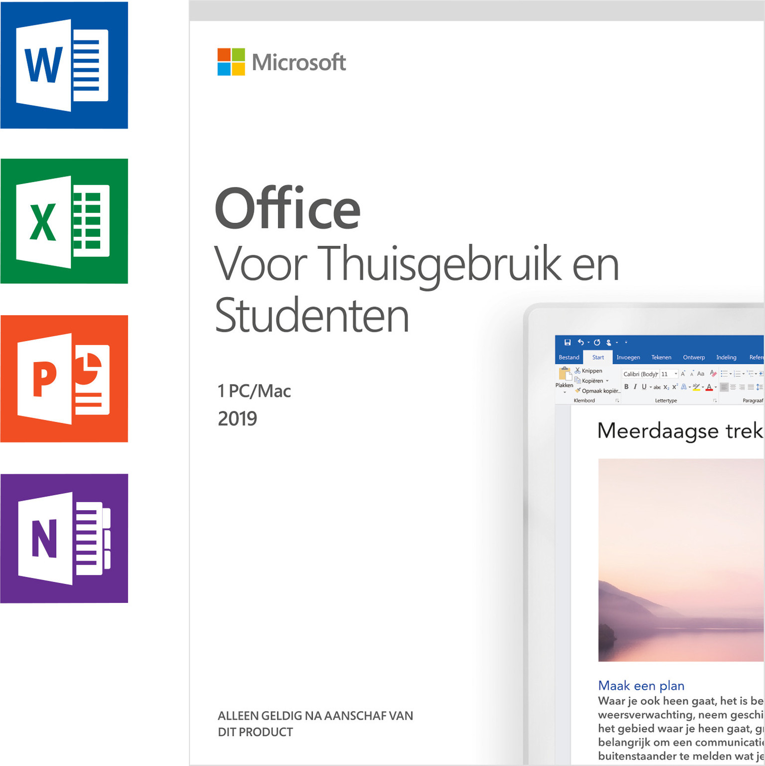 Microsoft Office 2019 voor Thuisgebruik en Studenten