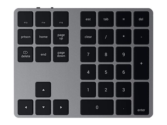 SATECHI Alu Extended Keypad ST-XLABKM - Clavier numérique (Gris)