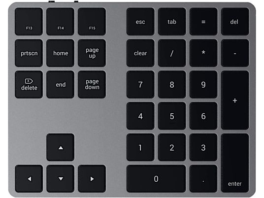 SATECHI Alu Extended Keypad ST-XLABKM - Clavier numérique (Gris)