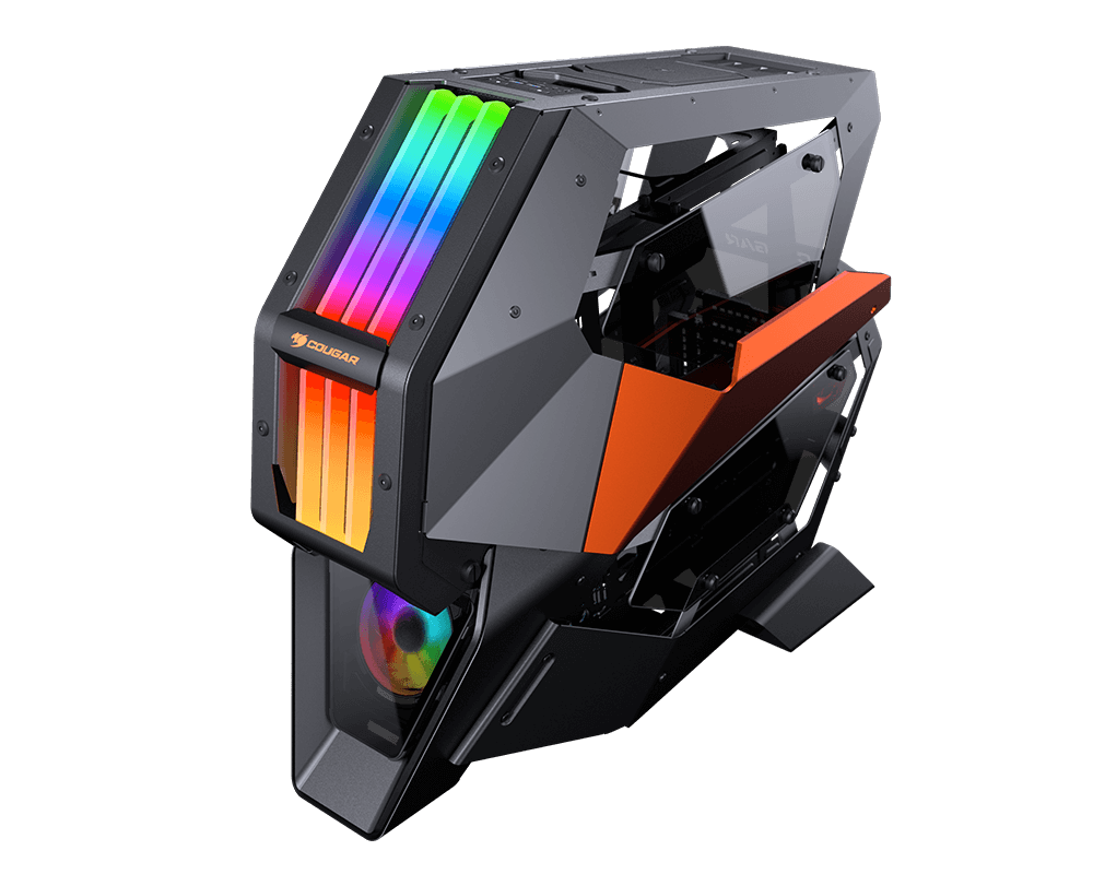 COUGAR CONQUER 2 PC-Gehäuse, schwarz/ orange