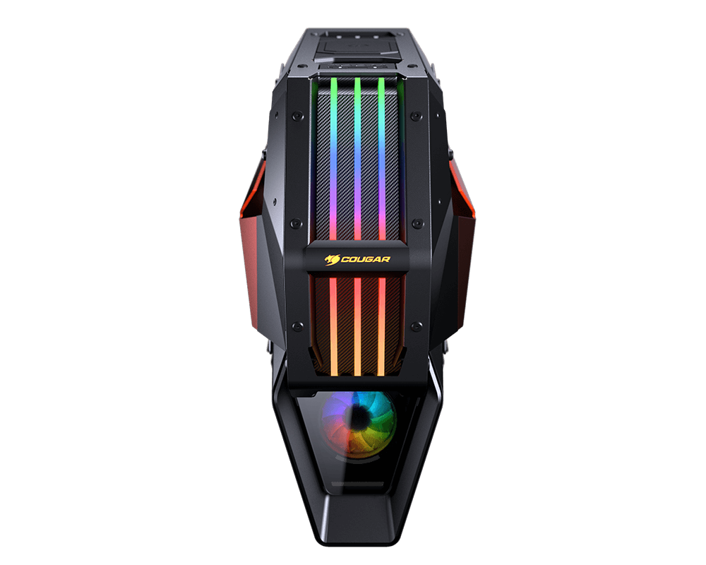 COUGAR CONQUER 2 PC-Gehäuse, schwarz/ orange