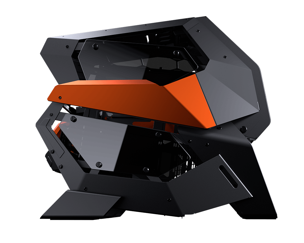 COUGAR CONQUER 2 PC-Gehäuse, schwarz/ orange