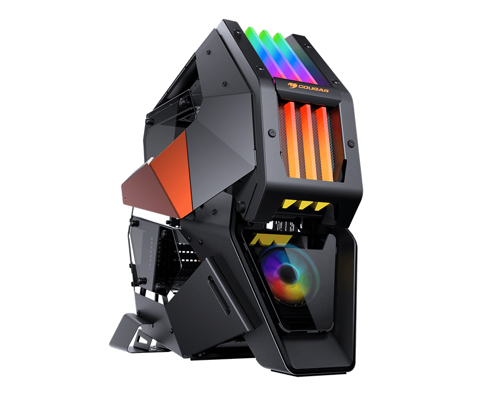 COUGAR CONQUER 2 PC-Gehäuse, schwarz/ orange