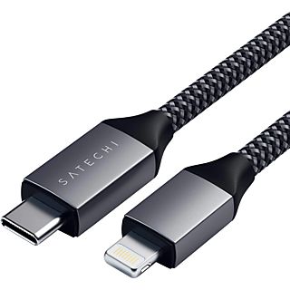 SATECHI ST-TCL18M - Adapter USB-C zu Lightning (Schwarz/Grau)