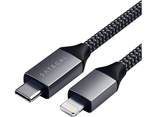 SATECHI ST-TCL18M - Adapter USB-C zu Lightning (Schwarz/Grau)