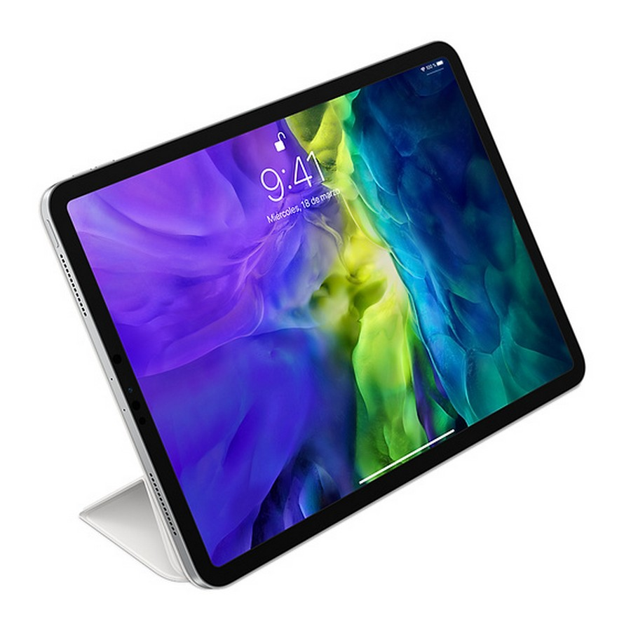 Funda tablet - Apple funda Smart Folio MXT32ZM/A para iPad Pro de 11" (2ª gen), poliuretano, Blanco