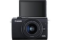 CANON EOS M200 kit + 15-45mm Zwart +SB130 cameratas + 16GB geheugenkaart