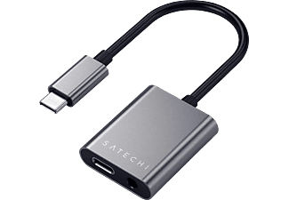 SATECHI TCACAM - USB-C Audio Adapter (Grau/Schwarz)