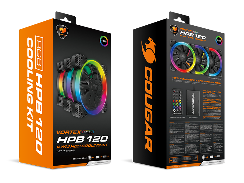 COUGAR VORTEX HPB 120 RGB COOLING KIT Gehäuselüfter