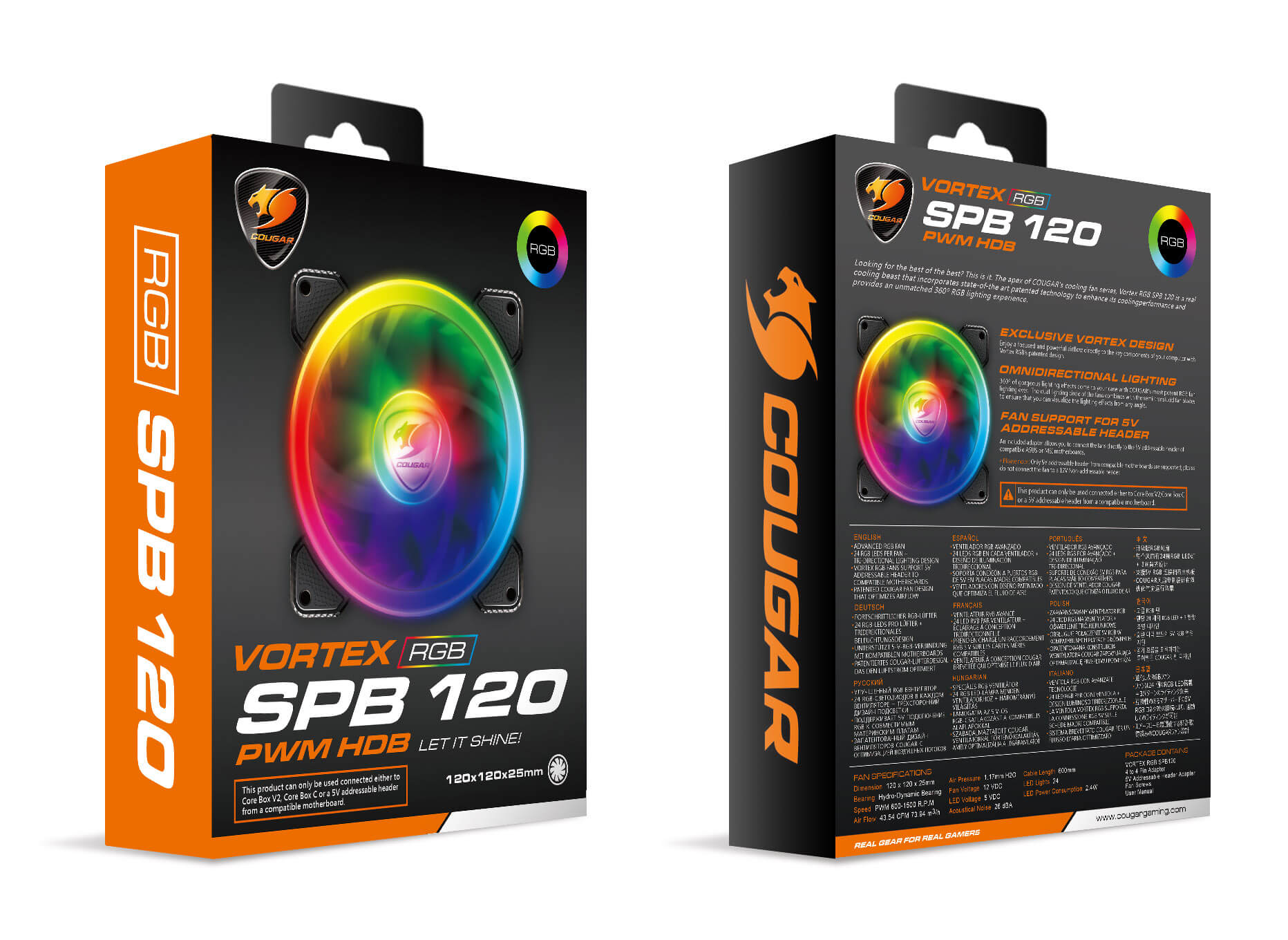 COUGAR VORTEX SPB 120 RGB Gehäuselüfter