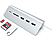 SATECHI ST-3HCRS - Concentrateur USB et lecteur de cartes (Argent)
