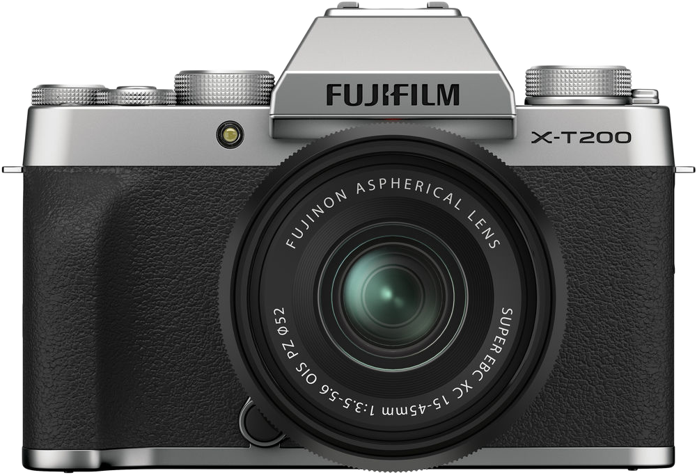 FUJIFILM X-T200 + XC 15-45 mm objektív kit, ezüst