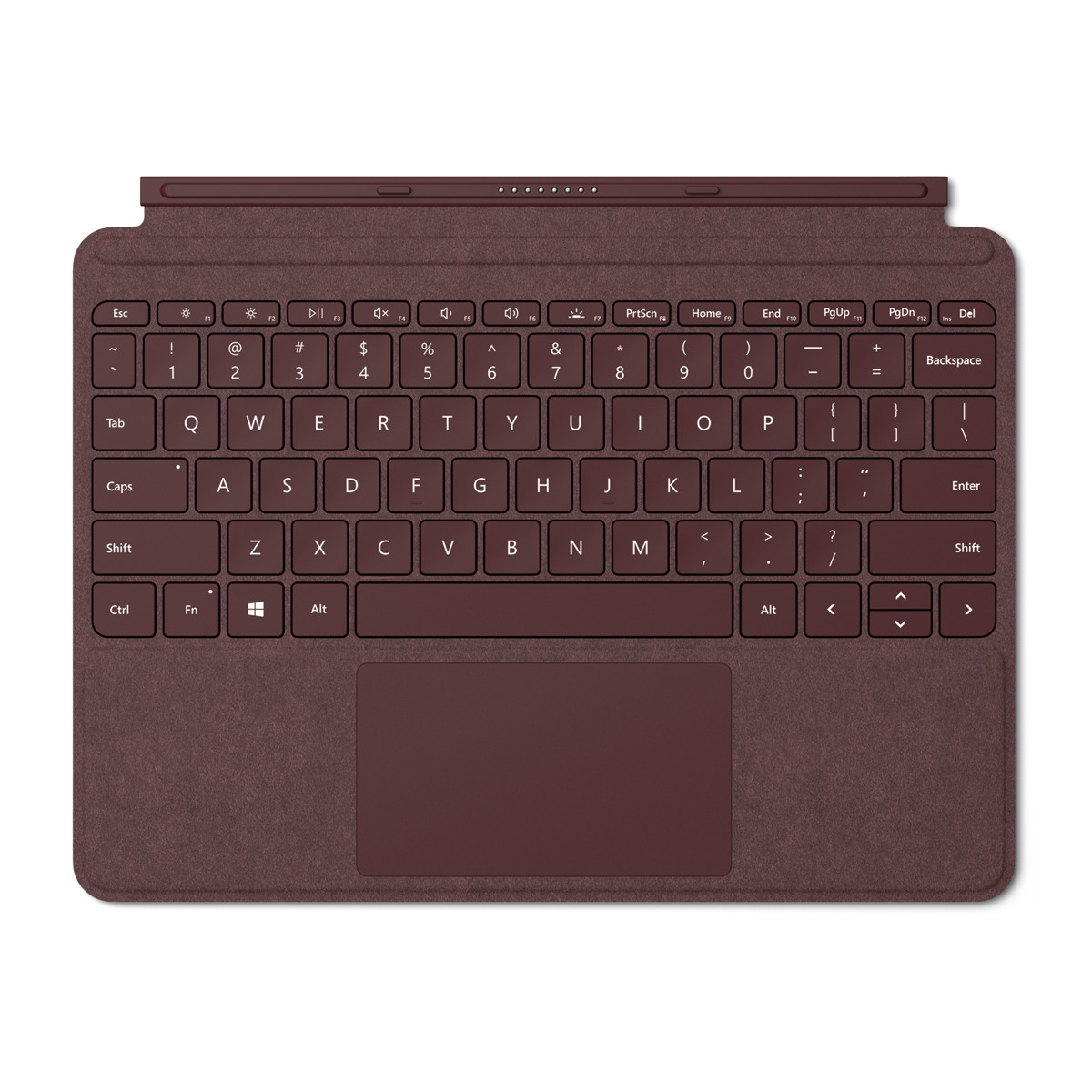 Funda con teclado - Microsoft Type Cover para Surface Go, 10", QWERTY, Burdeos