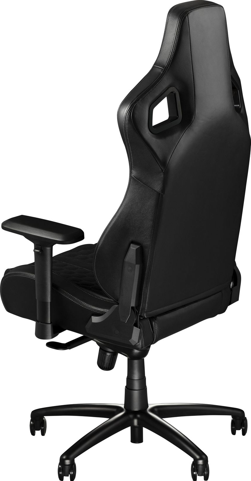 JOULEPERFORMANCE Stealth Alcantara/Echtleder Gaming Sessel, Schwarz