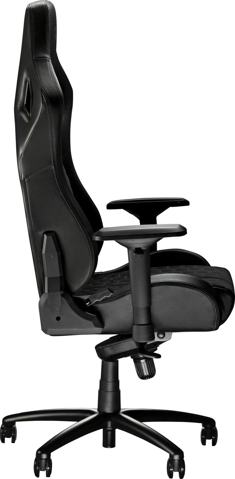 JOULEPERFORMANCE Stealth Alcantara/Echtleder Gaming Sessel, Schwarz