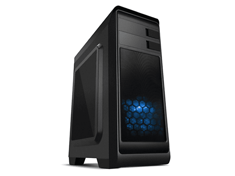 Chasis Pc Nox modus blue edition usb 3.0 led azul sistema ventilación negro nxmodusb semitorre atx y micro ventana lateral transparente incluye un 120mm espacio para 3 discos duros dos color torre miditower carcasa de ordenador