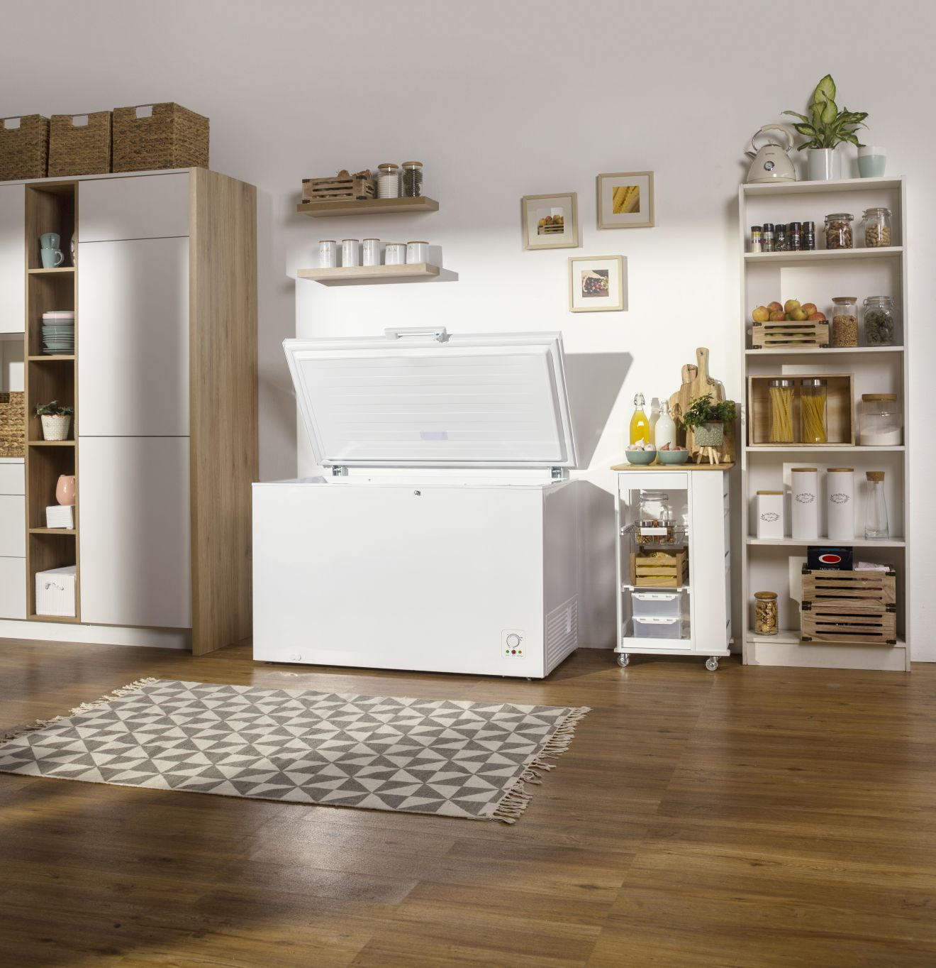 GORENJE FH 401 CW fagyasztóláda, FreezeProtect -15°C, rejtett kondenzátor, FastFreeze gyorsfagyasztás