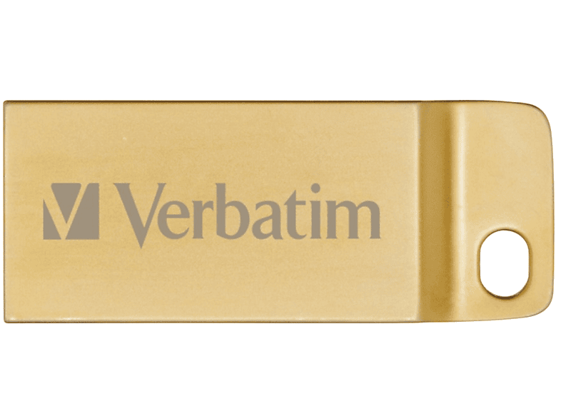 VERBATIM 64 GB Executive USB-Stick, USB-A 3.2 Gen 1, R80/W25 MB/s, Metall, Wasserdicht, Gold