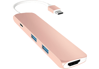 SATECHI ST-CMAR - Type-C Multiport Adapter (Rose Gold)