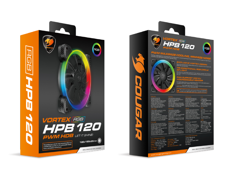 COUGAR VORTEX HPB 120 RGB Gehäuselüfter