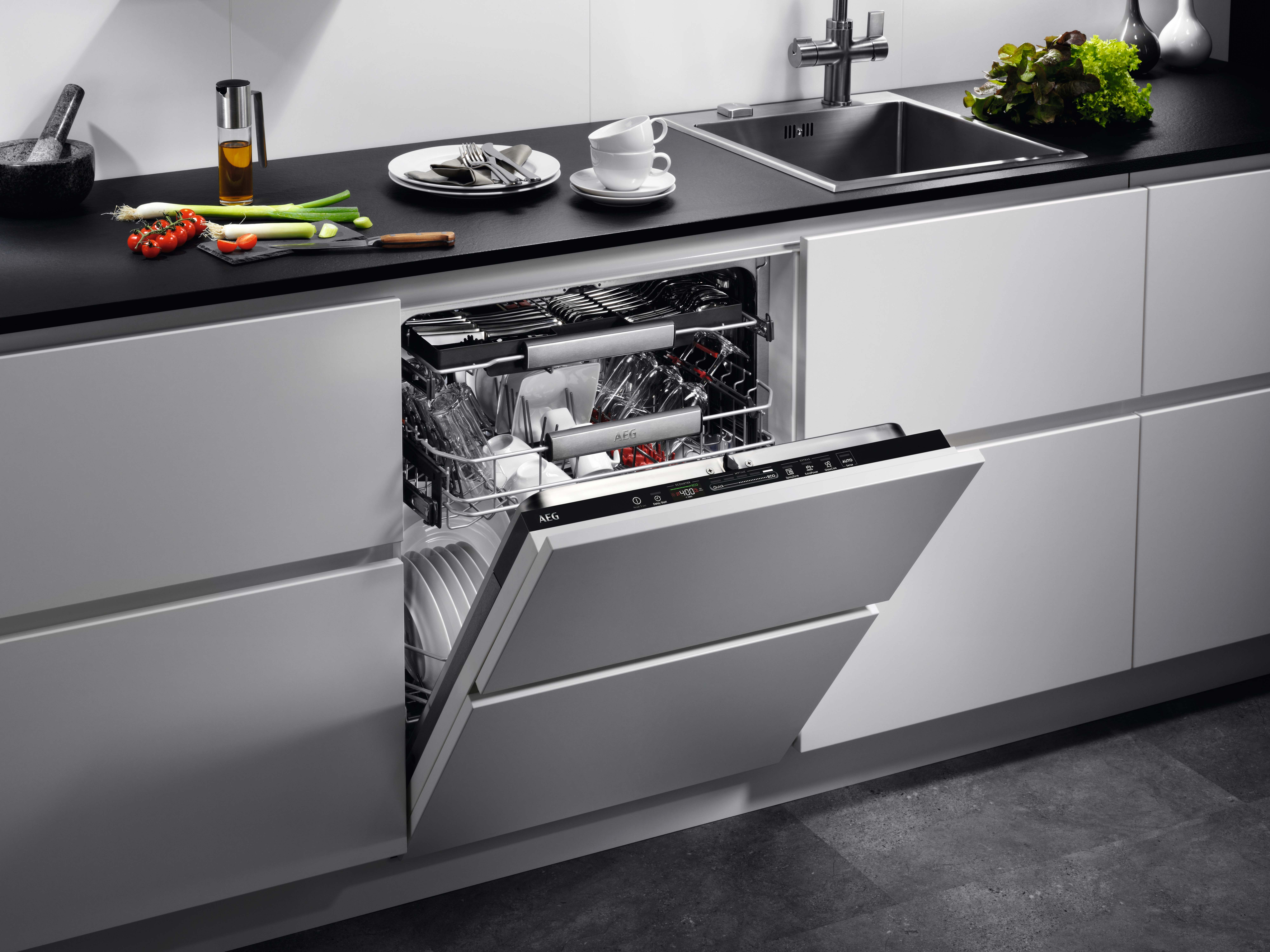 AEG FSE63800AP Geschirrspüler (vollintegrierbar, 596 mm breit, 44 dB (A), D)