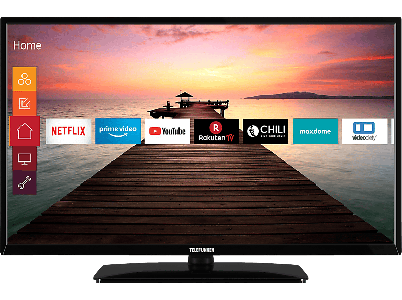 Telefunken D32f551r1cw Led Tv Flat 32 Zoll 80 Cm Full Hd Smart Tv Led Tv Kaufen Saturn