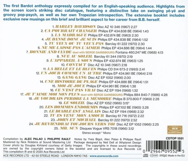 Tekst met de titels van nummers van een muziekalbum met een barcode onderaan.