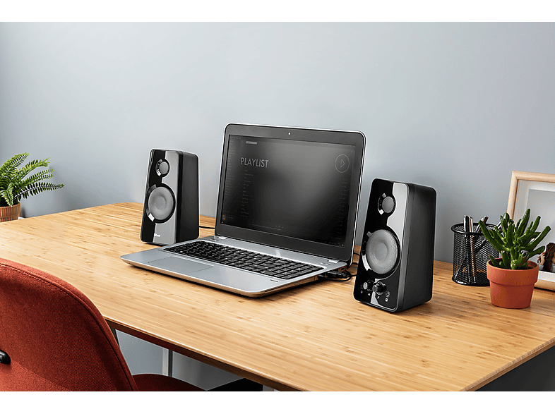TRUST 21560 Tytan 2.0 Speaker Set, PC Lautsprecher, 18 Watt, Schwarz — Foto 3 von 5