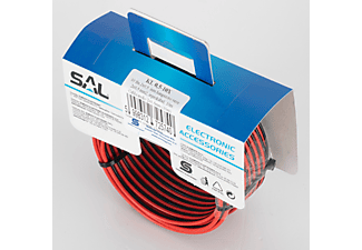 SAL KL 0,5mm-10Xméter hangszóró vezeték, piros-fekete