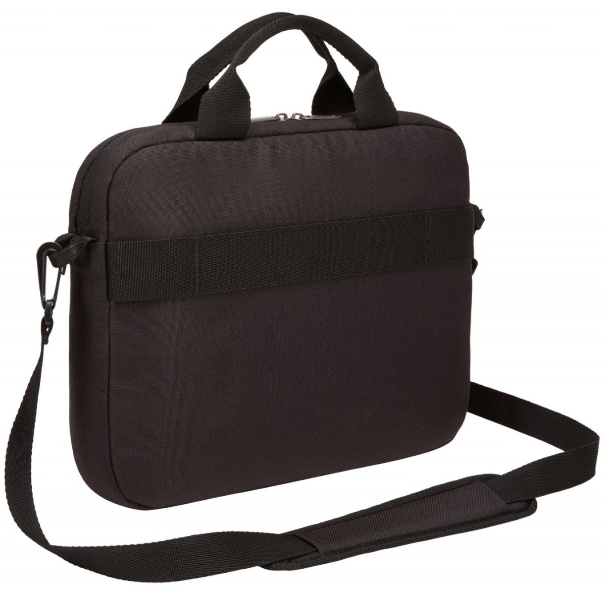 Black Case Logic laptop bag with a shoulder strap and handles.