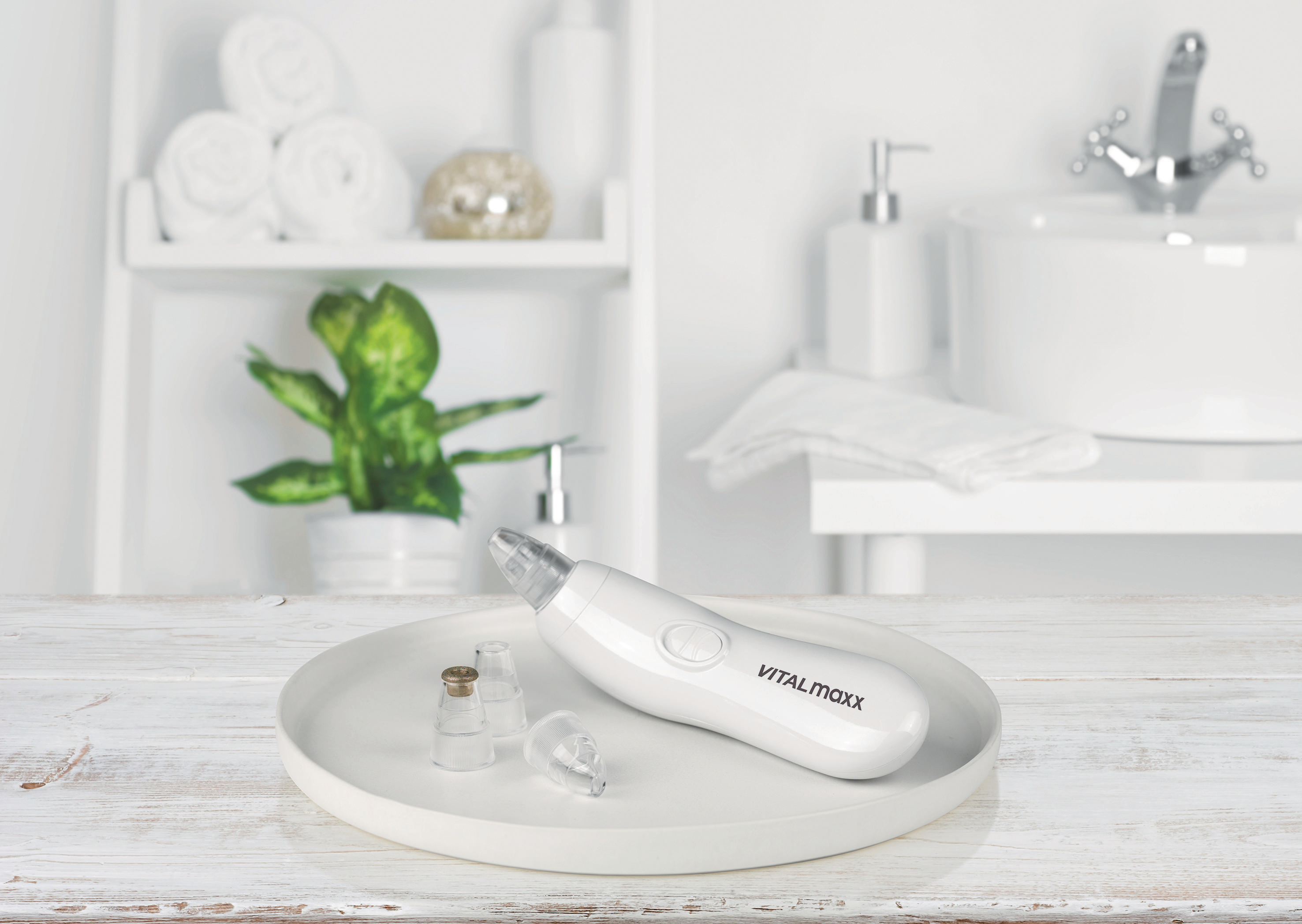 VITALMAXX 9215 16tlg. Porenreiniger Weiß/Grau