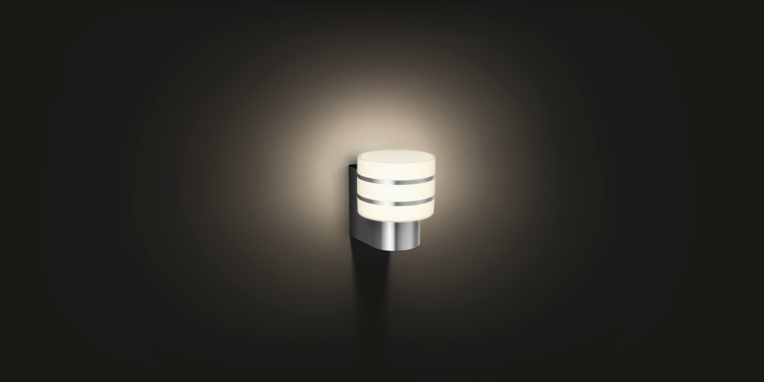 PHILIPS HUE Lampe murale Smart Tuar Blanc chaud Gris (1740447P0)
