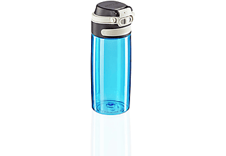 LEIFHEIT 3266 Tritan Flip Trinkflasche Wasserblau