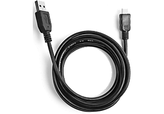 EKON Kabel med Type A hane USB och hane micro-USB 1.8M - Svart