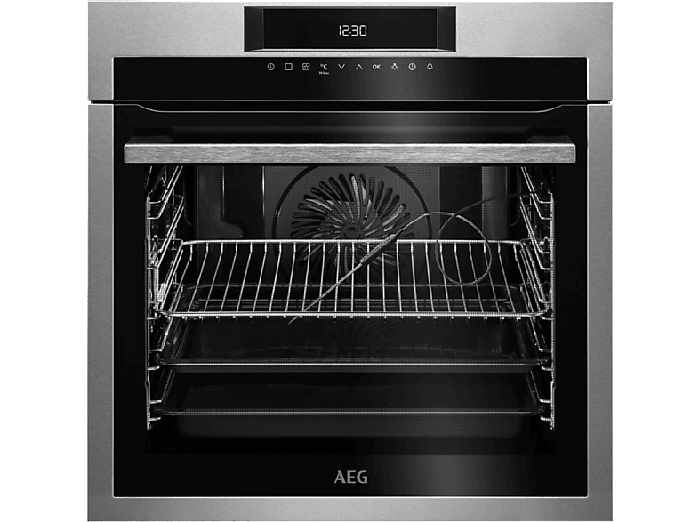 AEG BPE642120M, Multifunción, Pirolítico, 71 l, Función Grill, 60 cm, Inox antihuellas