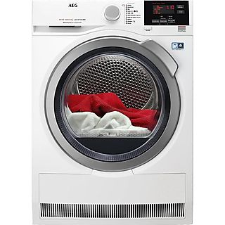 Secadora bomba de calor - AEG T8DBG862, 8kg, 10 programas, ProSense, SensiDry, Blanco