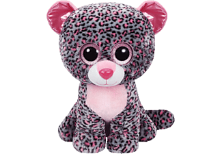 TY Boos Tasha plüss, rózsaszín/szürke leopárd, 62 cm (99996)