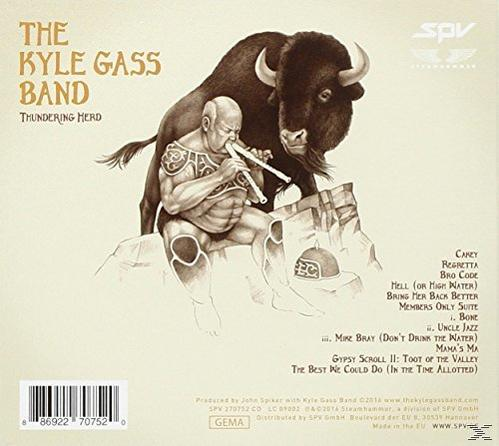 Album borítója egy férfival, aki fuvolázik egy bölény közelében. A szöveg tartalmazza a 'The Kyle Gass Band' és a dalcímeket.