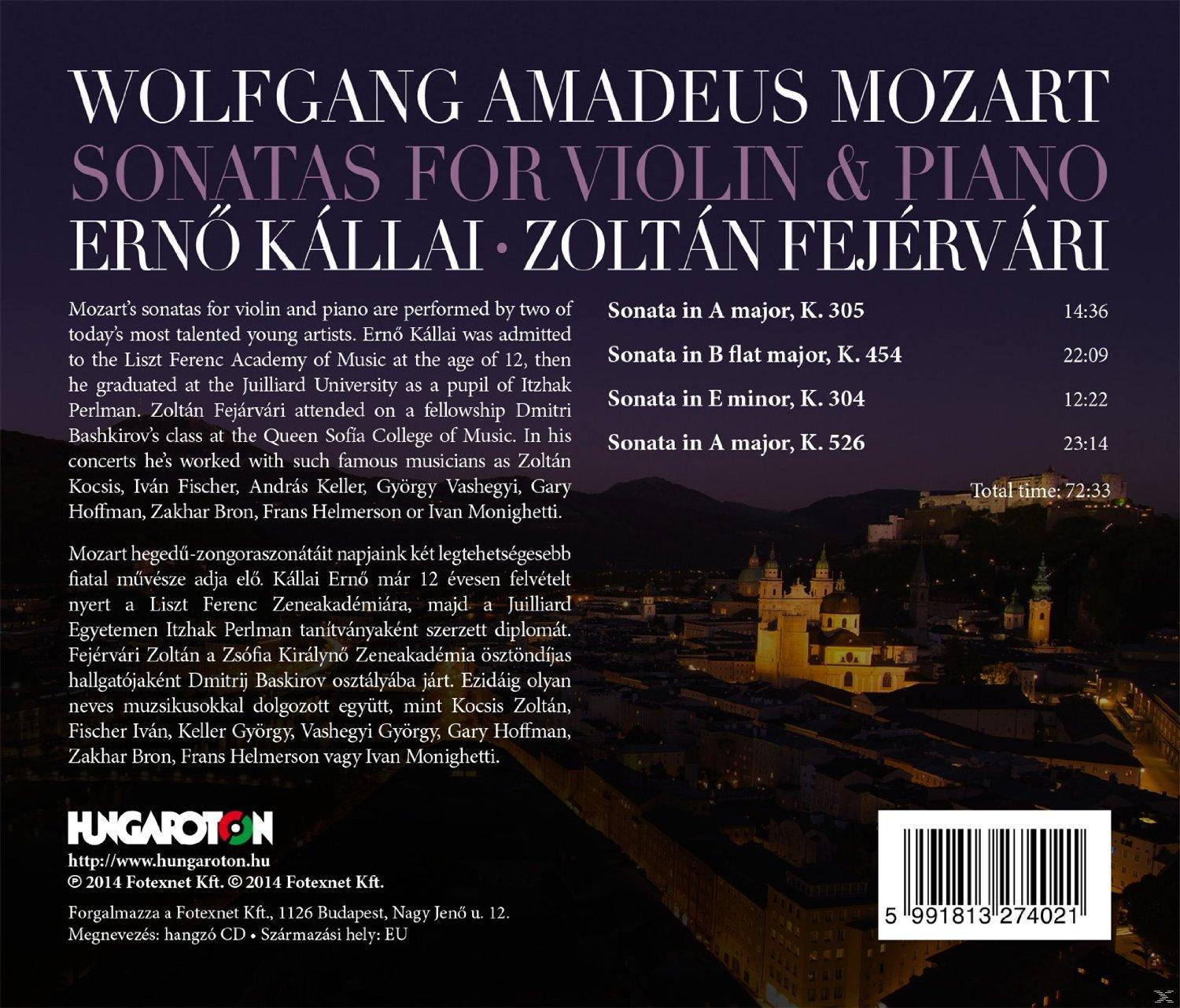 Nyomtatott oldal szöveggel Mozart hegedű-zongora szonátáiról.