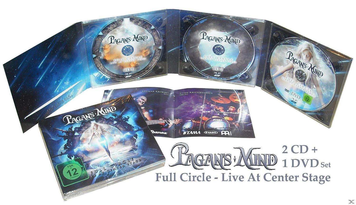 Pagans Mind album CD és DVD készlete, több nyitott tok, borító a zenekar nevével.