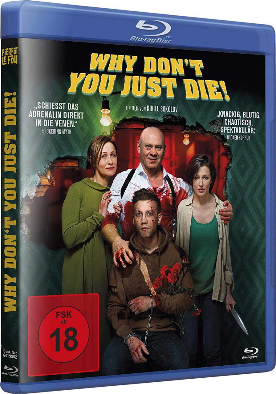 DVD-Hülle mit Filmtitel, Schauspielern und einer Personengruppe. Das Cover hat ein rotes Rating-Label.