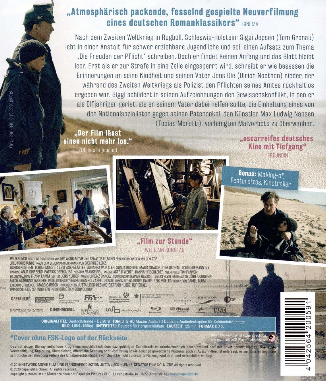 Filmposter eines historischen Films mit Text und Bildern, mit einem Mann in einem Mantel.