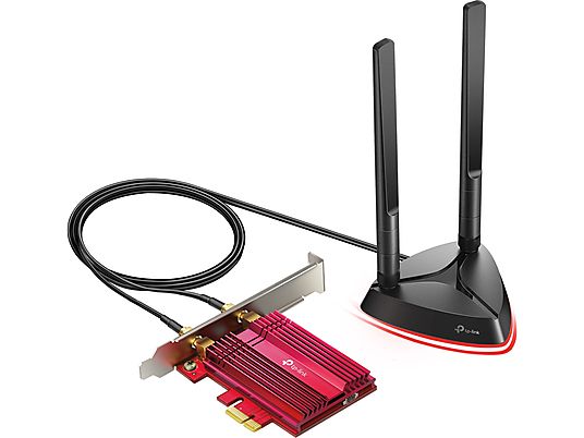 TP-LINK ArcherTX3000E - PCIe-WLAN-Adapter (Schwarz/Rot)