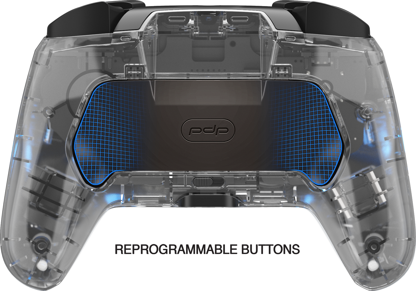 PDP LLC Afterglow Deluxe Wireless Controller Transparent