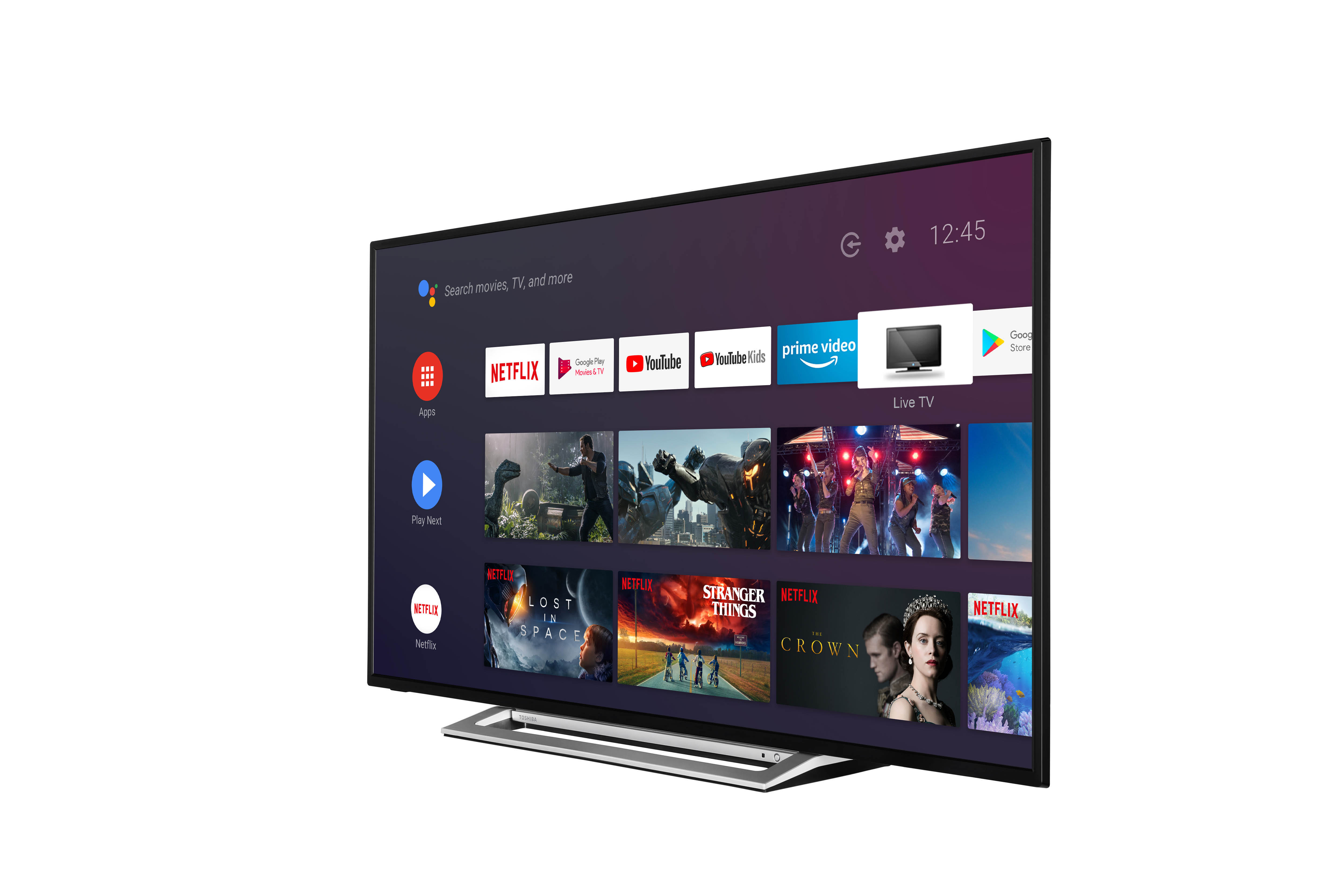 TOSHIBA 55UA3A63DG LED TV (Flat, 55 Zoll / 139 cm, UHD 4K, SMART TV, Android TV 9.0)